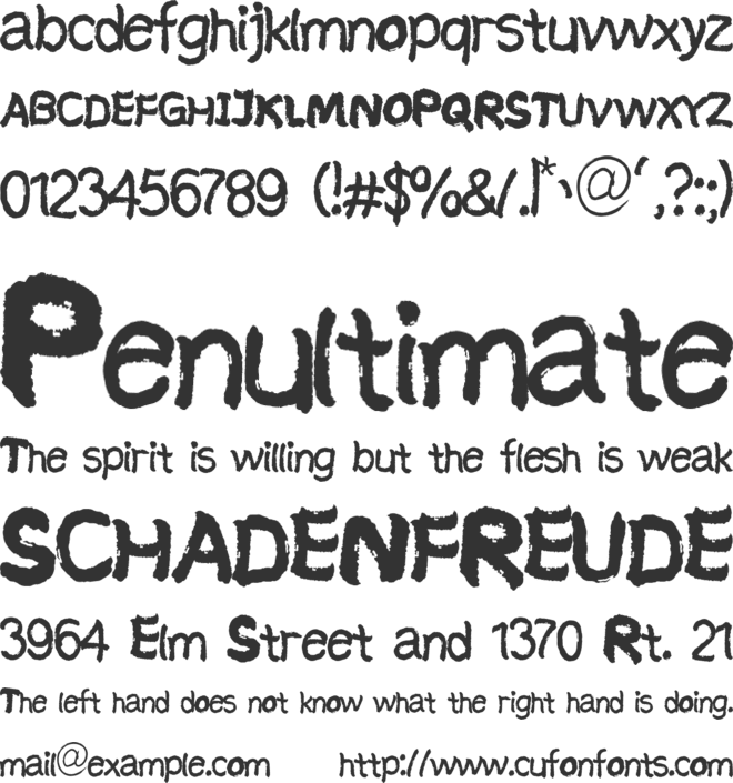 Kumadinya font preview