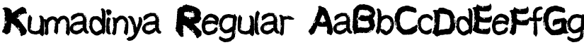 Kumadinya Regular font