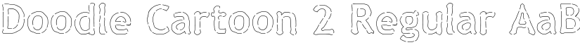 Doodle Cartoon 2 Regular font