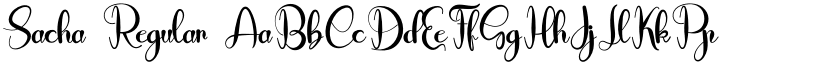 Sacha Regular font
