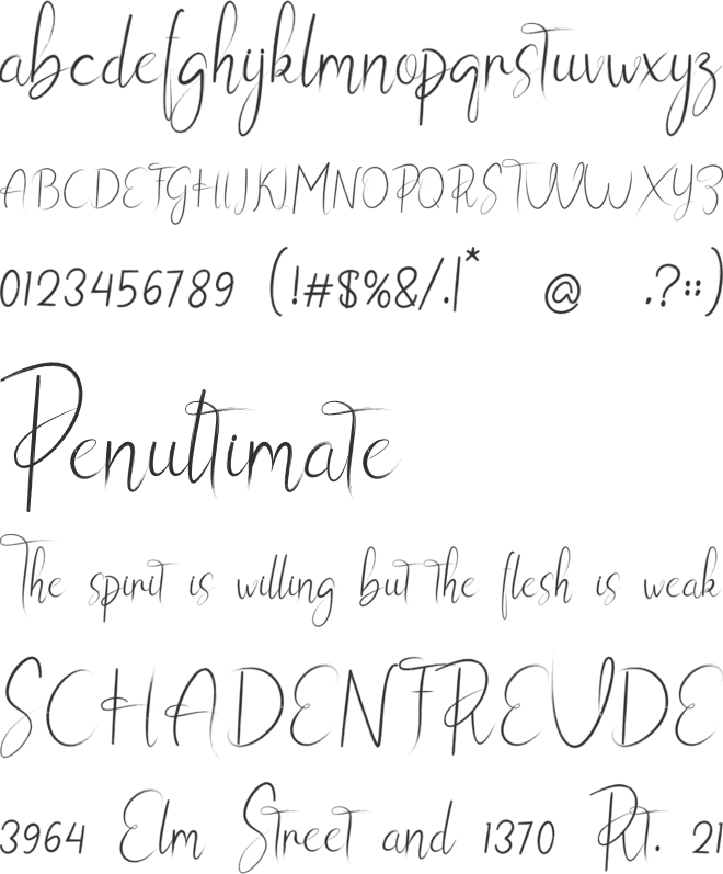 Really Cute font preview