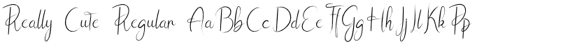 Really Cute Regular font