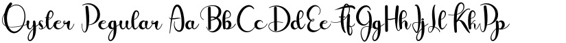 Oyster Regular font