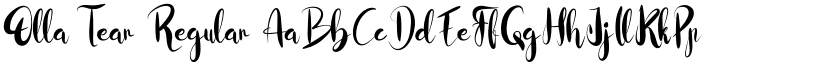 Olla Tear Regular font