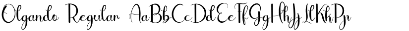 Olgando Regular font