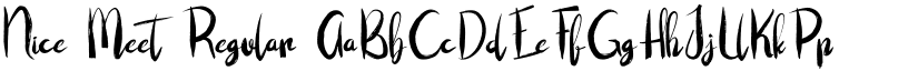 Nice Meet Regular font
