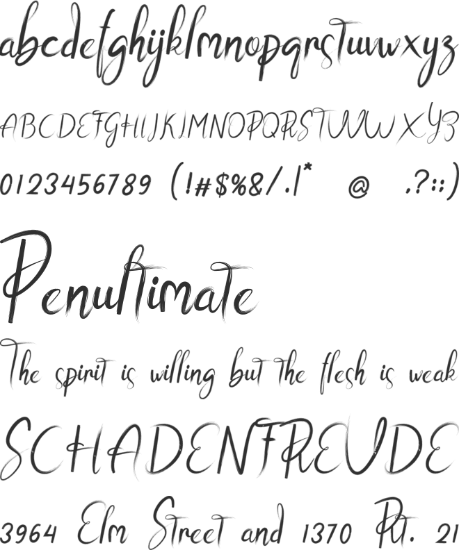 My Love font preview