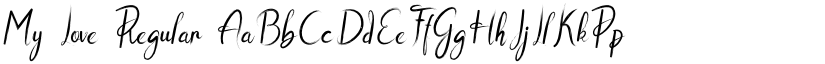 My Love Regular font