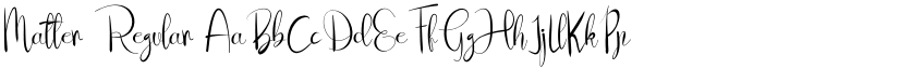 Matter Regular font