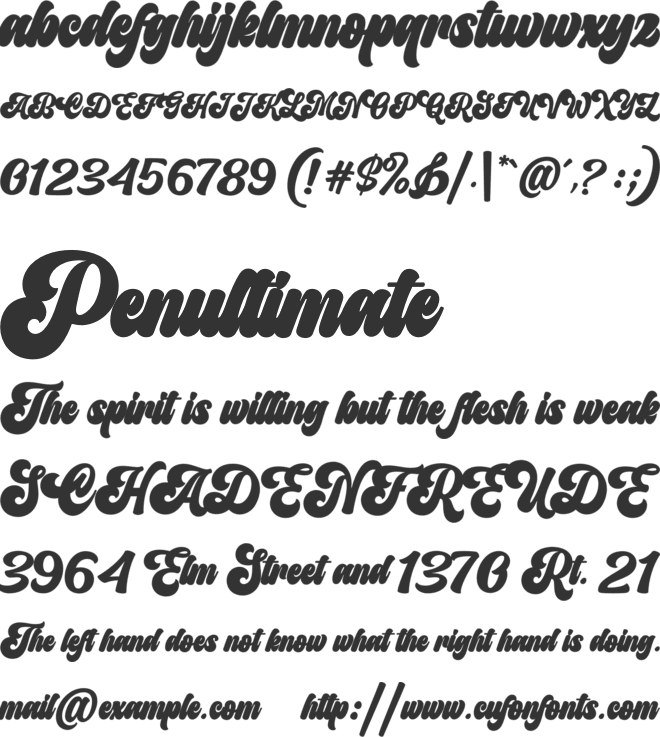 Ashington font preview