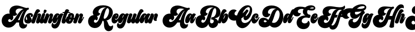 Ashington Regular font
