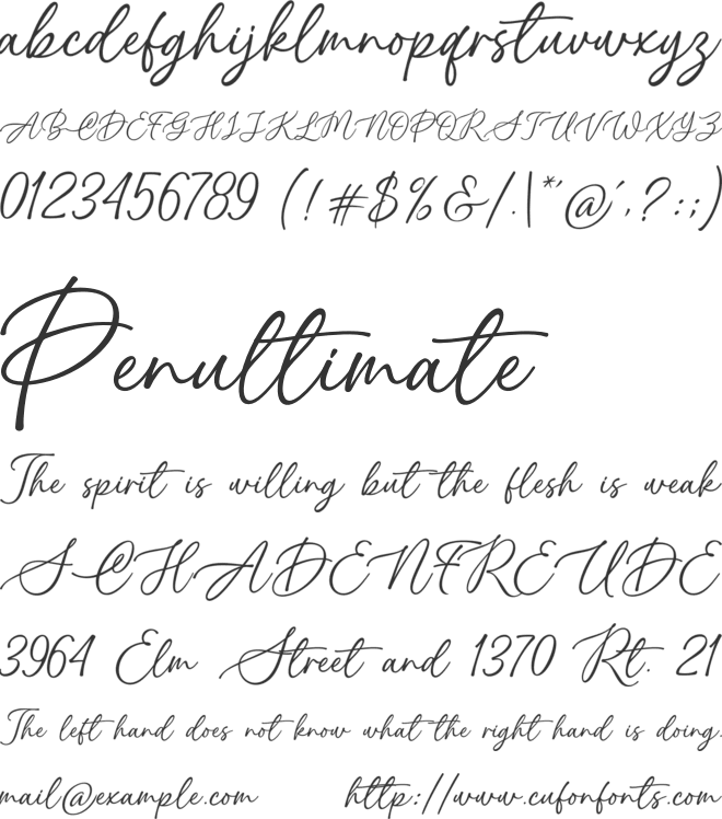 Best Moment font preview