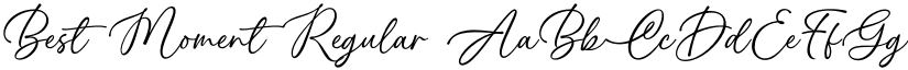 Best Moment Regular font