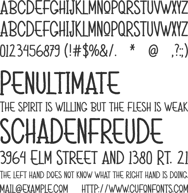 Christmas Snowball font preview