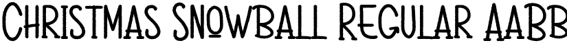 Christmas Snowball Regular font