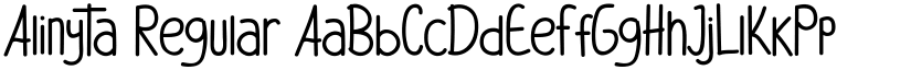 Alinyta Regular font