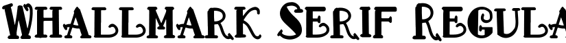 Whallmark Serif Regular font
