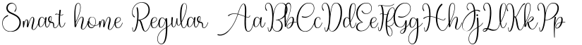 Smart home Regular font