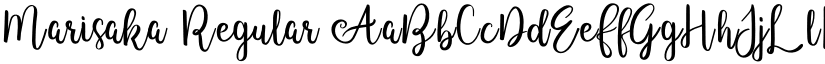 Marisaka Regular font