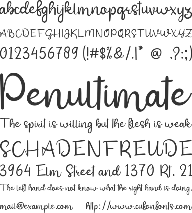 Jafiera Signature font preview