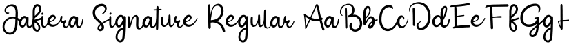 Jafiera Signature Regular font