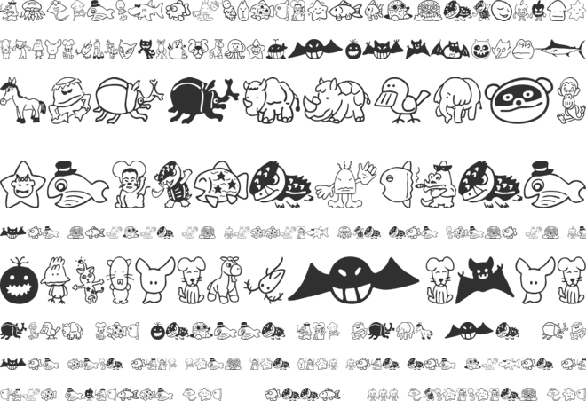Sakabe Animal 02 font preview
