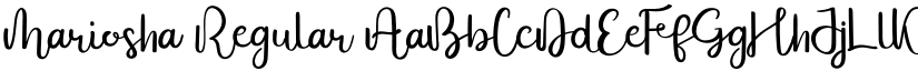 Mariosha Regular font