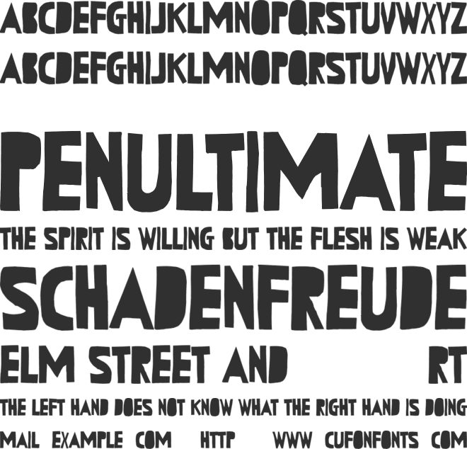 Typephace font preview