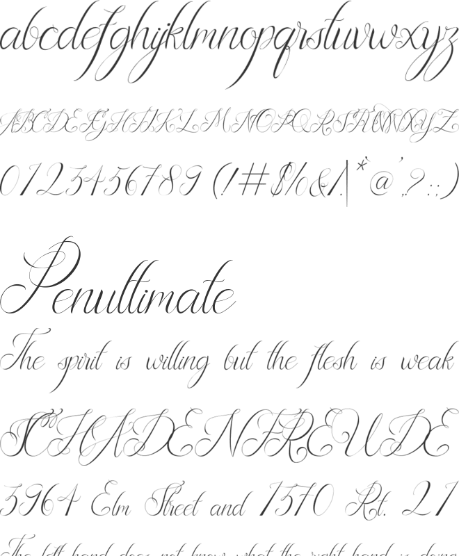 Rafalza font preview