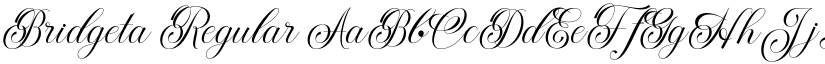 Bridgeta Regular font