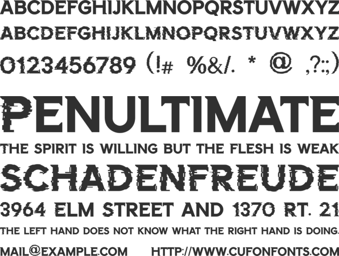 FORT AVENUE font preview