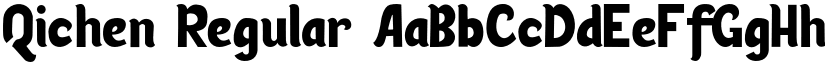 Qichen Regular font