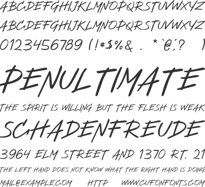Jumper font preview