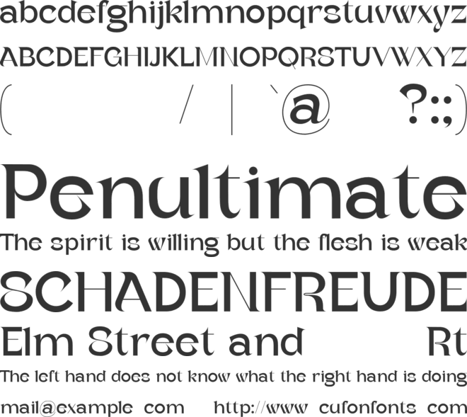 Vestige Grotesk font preview