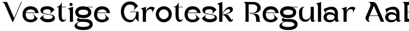 Vestige Grotesk Regular font