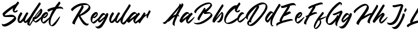 Suket Regular font