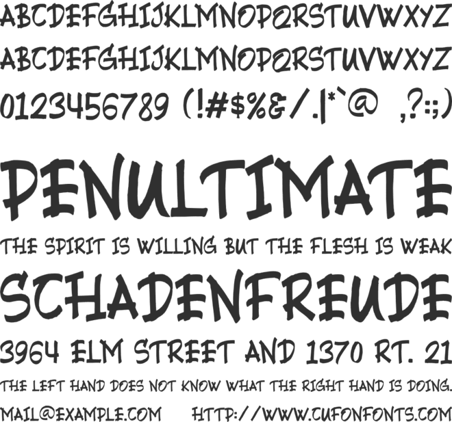 Journey font preview
