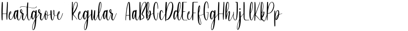 Heartgrove Regular font