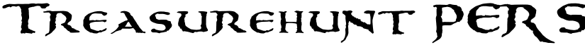Treasurehunt PERSONAL USE Regular font