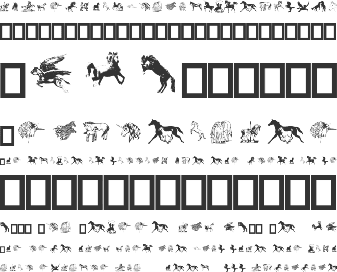 Equestrian font preview