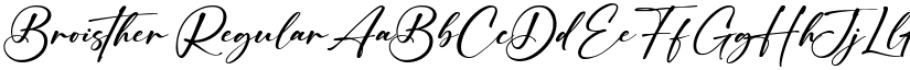 Broisther Regular font