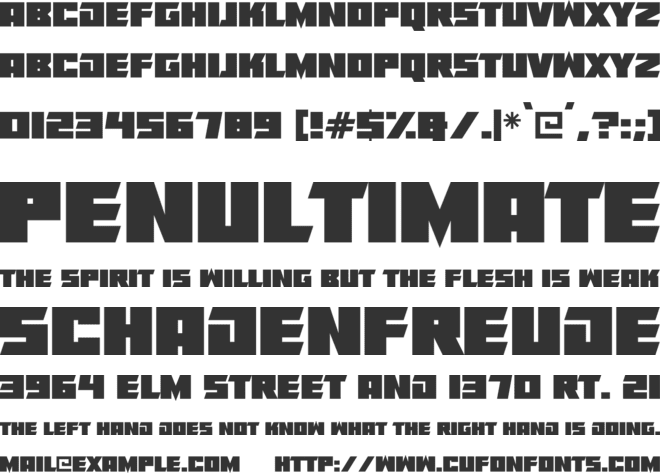 Drum N Bass 22 font preview