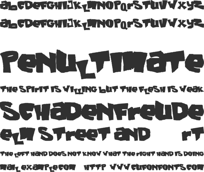 Green Days font preview