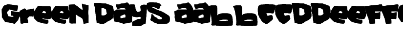 Green Days font
