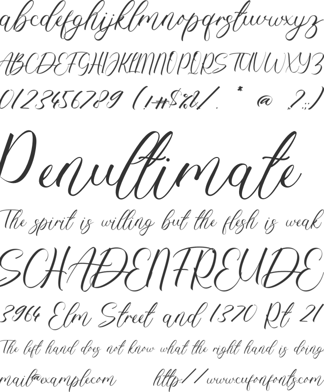 Aestron Jasmine font preview