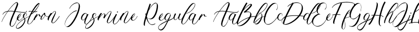 Aestron Jasmine Regular font