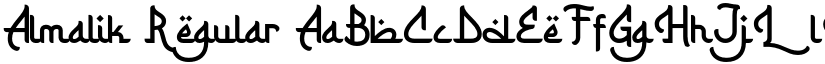Almalik Regular font