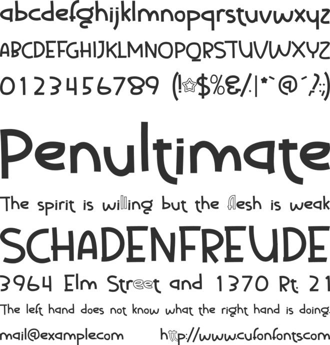 Good Playmate font preview
