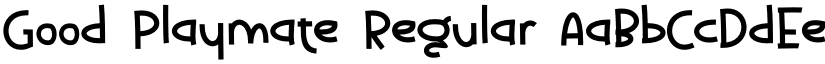 Good Playmate Regular font
