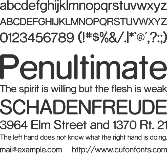 OKASINO font preview